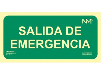 Cartel luminiscente 150x300mm