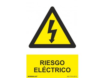 Cartel se?al 210x300mm riesgo