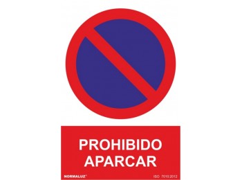 Cartel 210x300mm prohibido apa