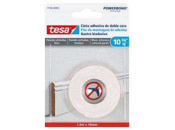 Cinta d/cara 19mmx 1,5mt tesa