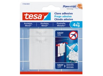 Colgador adh blanco 4kg pl 2 p