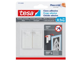 Colgador adh blanco 0,5kg pl 2