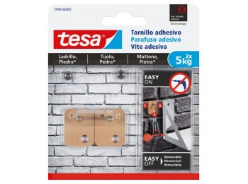 Colgador adh 5kg met 2 pz tesa