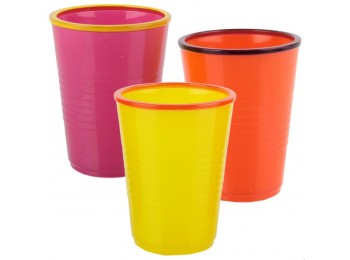 Vaso agua 27cl desechable 3 pz