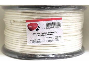 Cuerda trenz. 05mm bl 200 mt n
