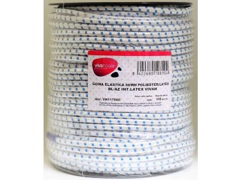 Goma elastica 06mm bl/az 100 m