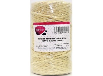 Cuerda torcida 04mm nat 700 gr