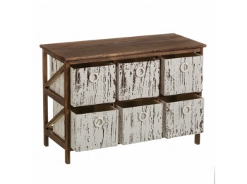 Cajonera con 6 cestas 71x32x49