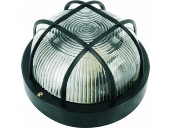 Aplique rdo rej/plas 60w e27 n