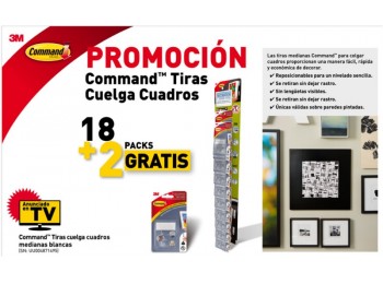 Adhesivo cuadros command blanc
