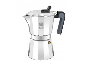 Cafetera italiana 12tz alu bra
