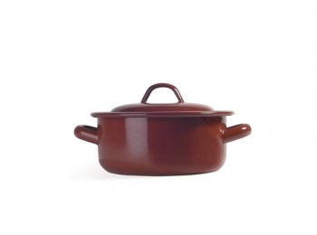 Cacerola c/tapa 16cm teja a/es