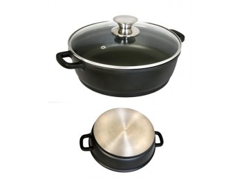Cacerola baja c/tapa 32cm ecos