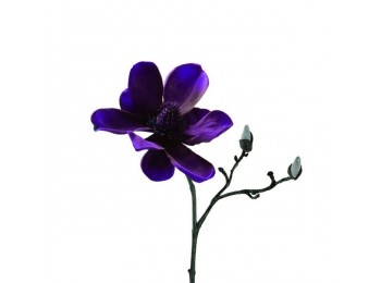 Flor magnolia 30cm rojo