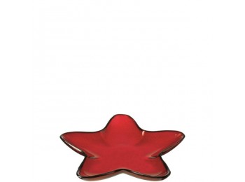 Bandeja estrella 23cm rojo
