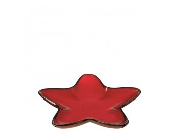 Bandeja estrella 29cm rojo