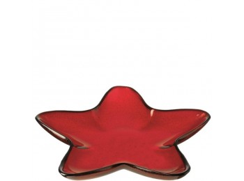 Bandeja estrella 39cm rojo