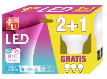 Lampara led estan e27 9w 810lm