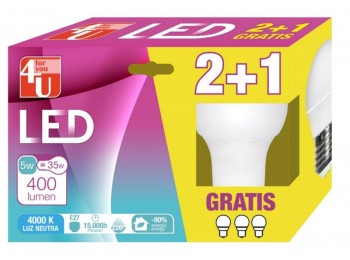 Lampara led esf. e27 5w 400lm