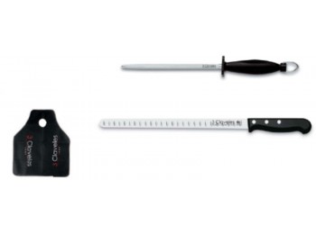 Cuchillo jamonero con chaira 2