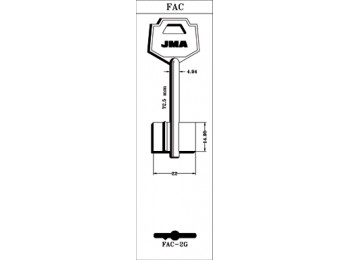 Llave laton jma fac-2g