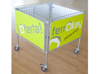 Cesto plegable c/rued promocio