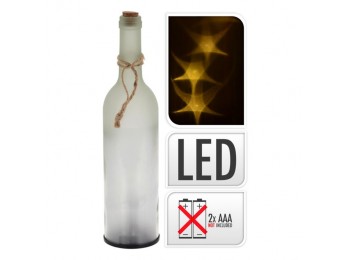 Botella a pilas led 29cm