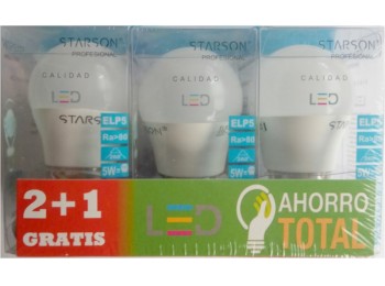 Lampara led esf. e27 5w 500lm