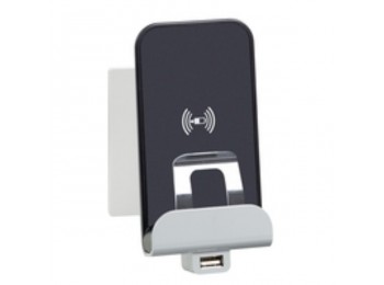 Cargador induccion + toma usb