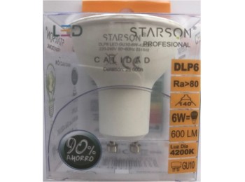 Lampara led dicr gu10 6w 600lm