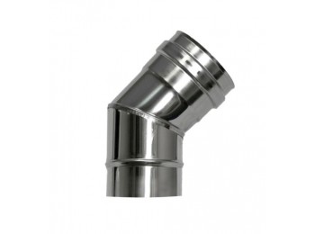 Codo estufa pellet 45?  ?80mm