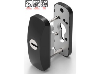Escudo carp.met. 90x33x28+10mm