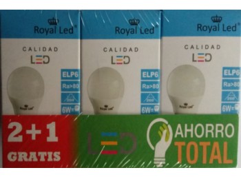 Lampara led esf. e27 6w 600lm