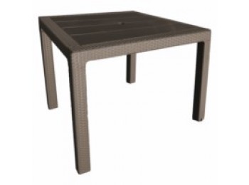 Mesa jard ratan 80x80x72cm gar