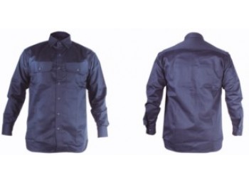 Camisa trabajo 2xl az alg/fib.