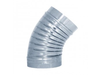 Codo t/estufa 45? 200 mm ac