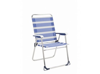 Sillon playa fijo azul/blanco