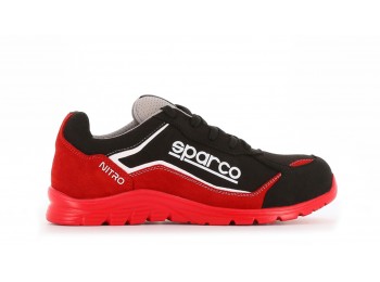 Zapato seg t42 negra/roja micr