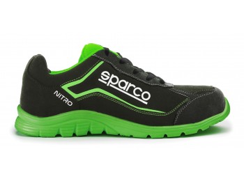 Zapato seg t42 negra/verde mic