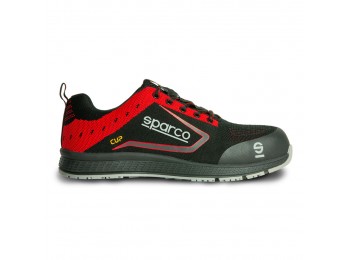 Zapato seg t41 negra/roja cup