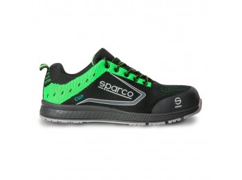 Zapato seg t43 negra/verde cup