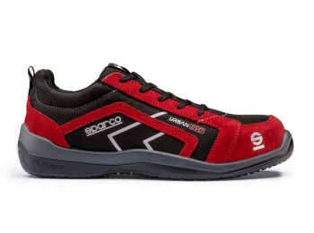 Zapato seg t38 negra/roja piel