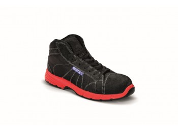 Bota seg t40 negra/roja serraj