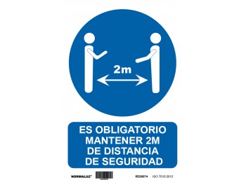 Cartel adh 200x300mm distancia
