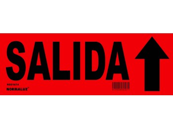 Cartel adh 350x125mm salida co