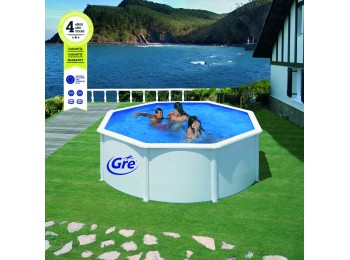 Piscina sup 350x120cm ac blanc