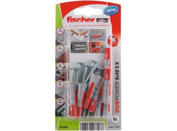 Taco fij con tornillo 08x40mm