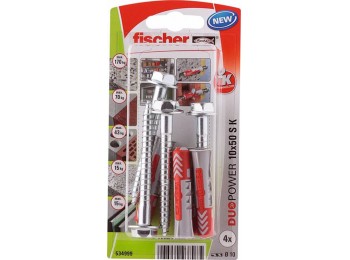 Taco fij con tornillo 10x50mm
