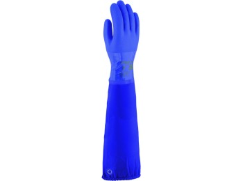 Guante quimico m08 60cm az pvc