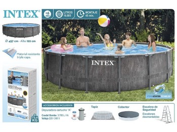 Piscina pvc 457x122cm greywood